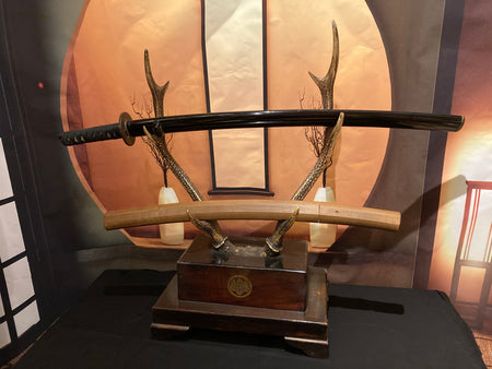 Deer Antler katana- kake , ( sword stand )Samurai. - Yamazakura