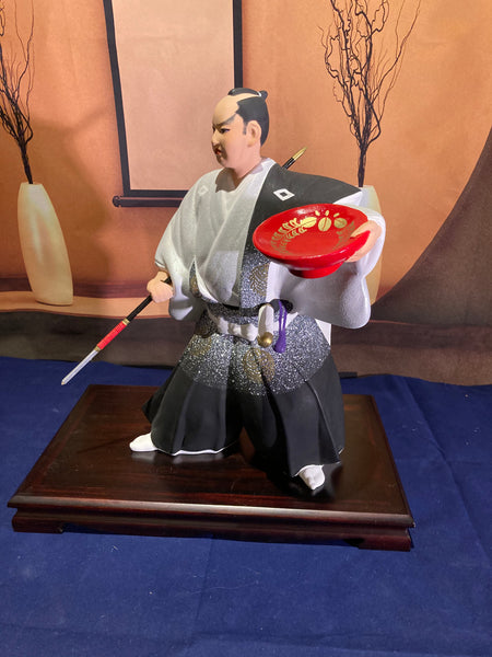 Hakata Doll , ( small) Samurai . Interior design. - Yamazakura