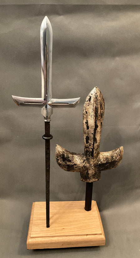 Jumonji yari Antique Samurai spear. - Yamazakura