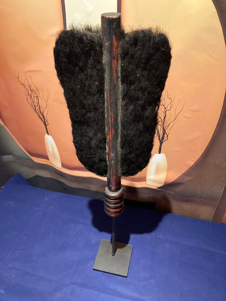 Yari Saya gunbai 4 . Antique Japanese spear cover - Yamazakura