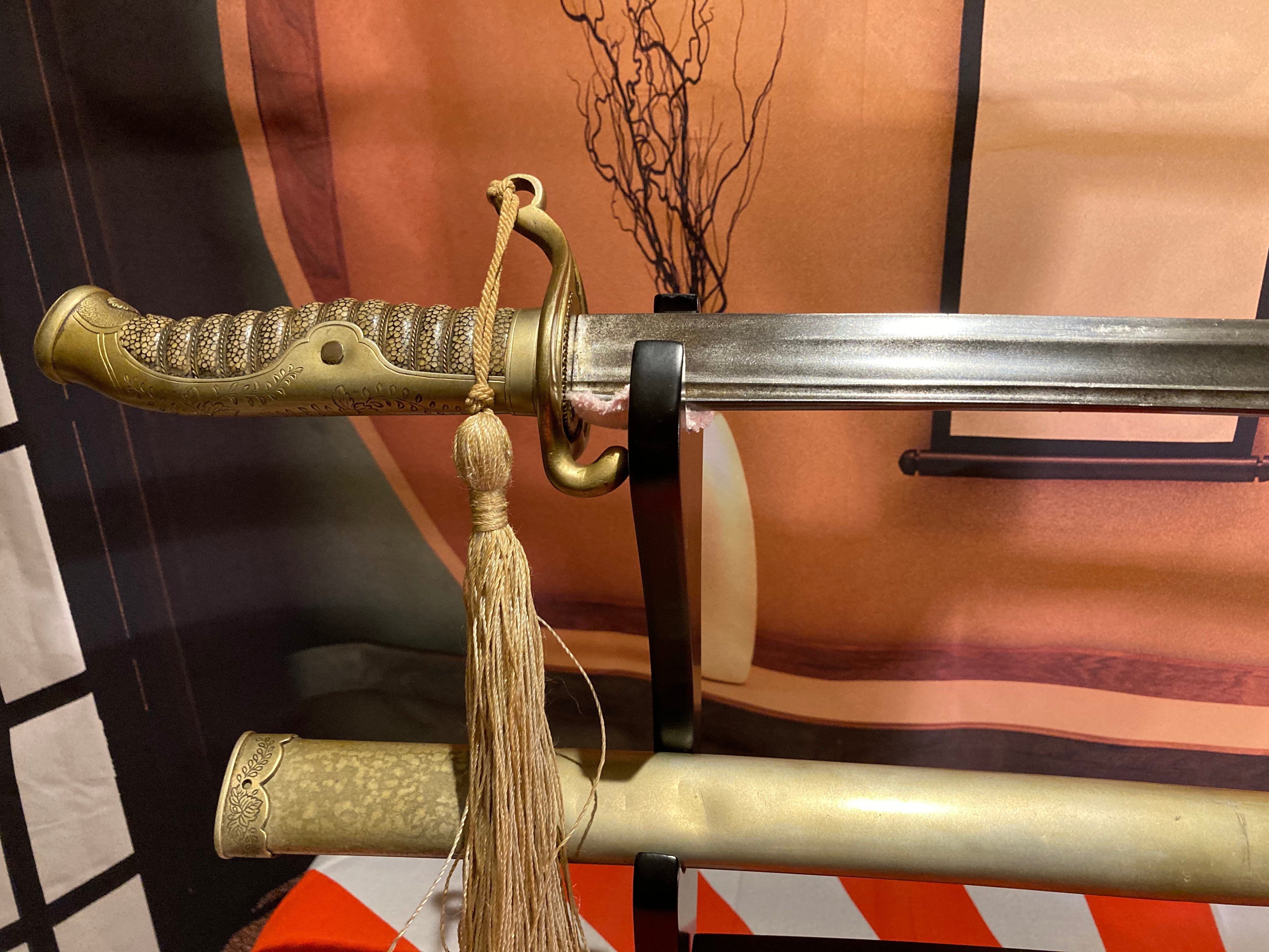 A very rare Imperial palace police sword. - Yamazakura
